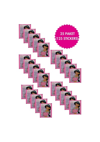 Toyika Panini Lisanslı Disney Prinses Koleksiyon 25 Paket 125 Stickers Çıkartma