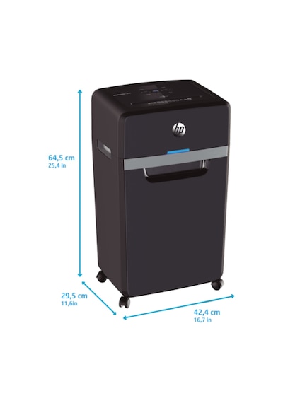 HP Pro Shredder 24CC Evrak İmha Makinesi/Kağıt Kırpma Makinesi - Çapraz/Parçacık kesim-4x35mm-30lt