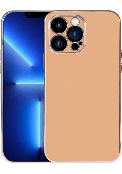 Apple Uyumlu iPhone 13 Pro Max Kılıf Zore Viyana Kapak Gold