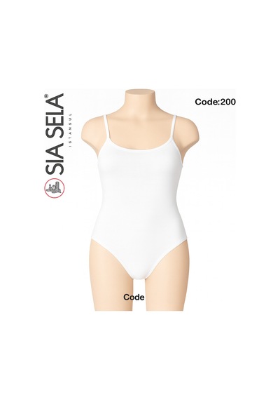 Belpa Şık Günlük Kombin Askılı Body Beyaz