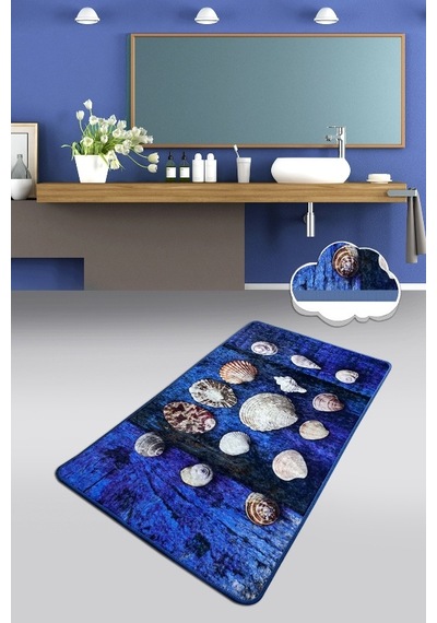 Sea Shell 70X120 Cm Banyo Halısı Paspas Yıkanabilir