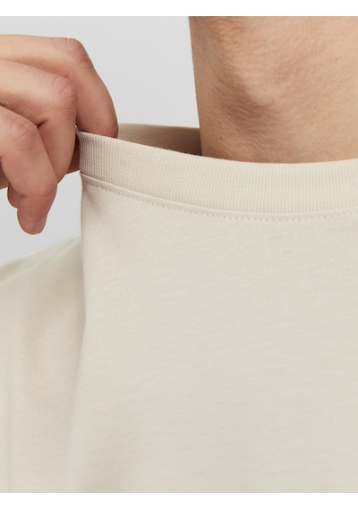 Jack & Jones Erkek Kabartma Logo Baskılı Tişört - Vesterbro Moonbeam Çok Renkli
