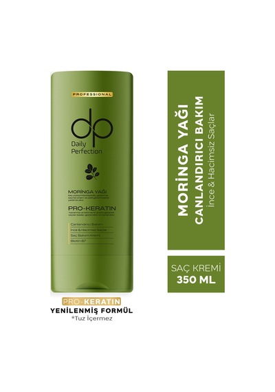 Dp Daily Perfection Şampuan Moringa Yağı 425 ML X 2 & Saç Bakım Kremi Moringa 350 ML