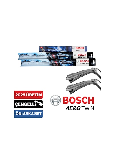 Opel İnsignia Sport Ön Arka Silecek 2008-2016 Bosch Aerotwin-Rear + Koku