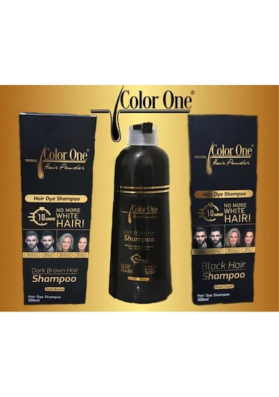 Color One Hair Saç Siyahlaştırıcı Koyu Kahve Boya Şampuan 300 ML