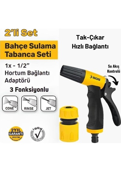Sgs 4255 3 Fonksiyonlu 2 Parça Sulama Tabancası Sku: Smgstkd57e90db0c