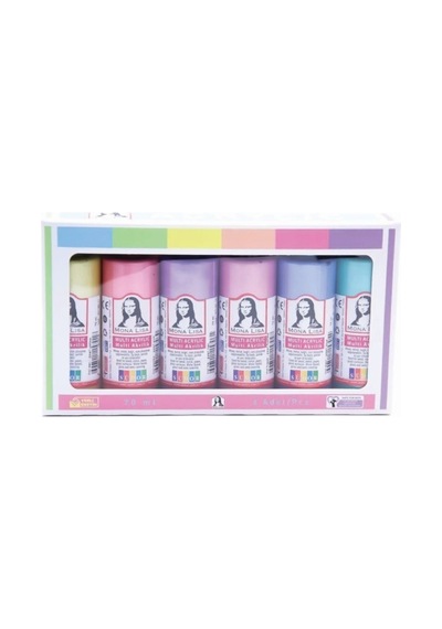 Monalisa Multi Akrilik Boya Inci Set 6x70 Ml Karışık