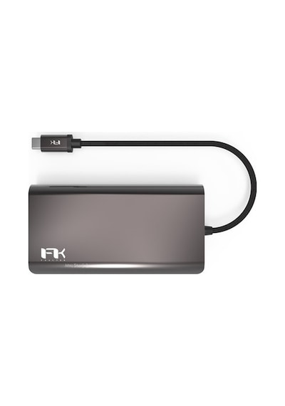 Type-C Vga Hdmı Ethernet Dönüştürücü 4K Fullhd Mfı Sertifikalı-Gri
