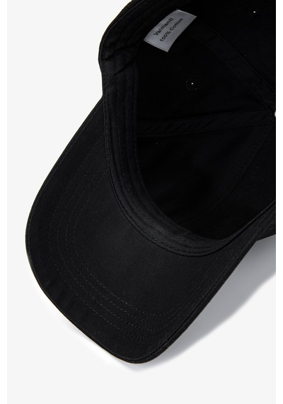 Valmenti Unisex Tekstil Beyzbol Şapka 1139 Ec4006 Spk Y25 Black Logo Siyah