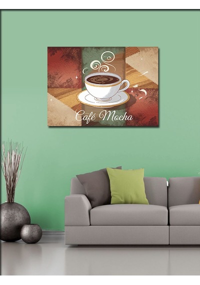 Kanvas Tablo Cafe Mocha Posteri 50cmx70cm
