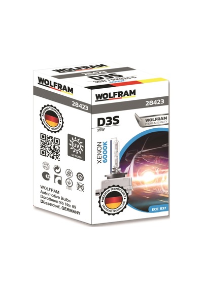 Wolfram D3S Xenon Ampul 35W 6000K Beyaz Işık 1 Adet
