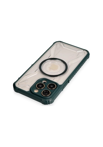 Apple İphone 12 Pro Max Kılıf Prag Magneticsafe Kapak - Koyu Yeşil 0.2M-Çok Renkli