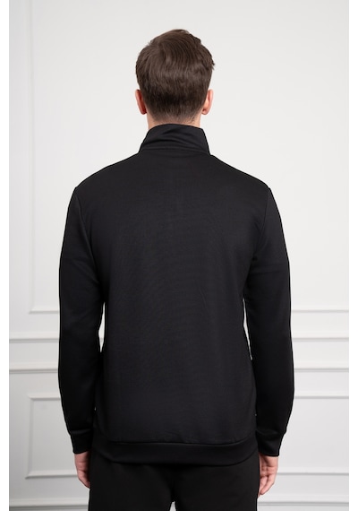Morven Erkek Siyah Femuarlı Bato Yaka Dynamic Fit Rahat Kesim Sweatshirt 25ms063001001 Siyah Siyah