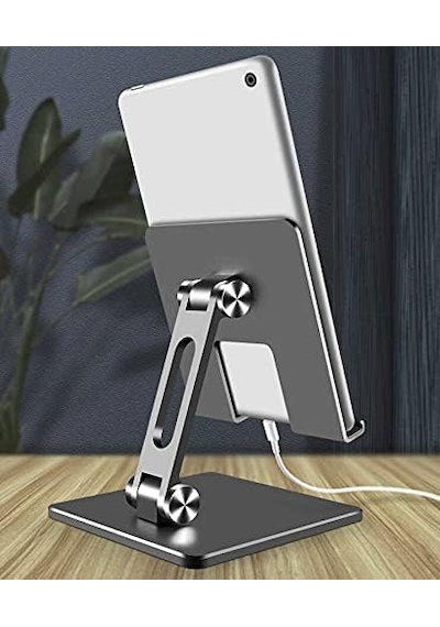 Masa Üstü Metal Tablet Standlı Gri