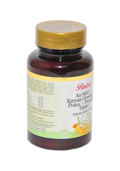 Arı Sütü & Kırmızı Ginseng & Polen & Propolis 60 Tablet