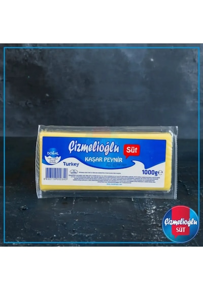 Çizmelioğlu Taze Kaşar 1 Kg - %100 Doğal Ve Tam Yağlı Geleneksel Lezzet