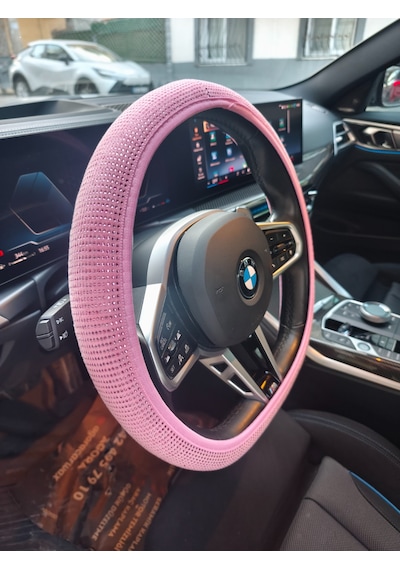 Replax Pembe Direksiyon Kılıfı Elastik 38 Cm Taşlı Diamond Pembe 1842052 Pembe