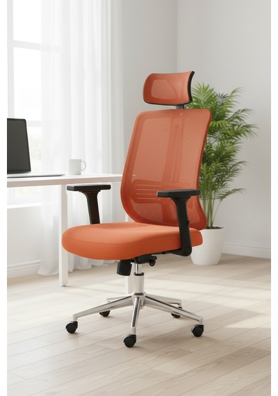 Upstyle Poyraz Başlıklı Fileli Ergonomik Çalışma Koltuğu Turuncu Krom Koltuk 66 125 65 Cm Upstyle Poyraz Başlıklı Fileli Ergonomik Çalışma Koltuğu Turuncu Krom Koltuk 66 125 65 Cm