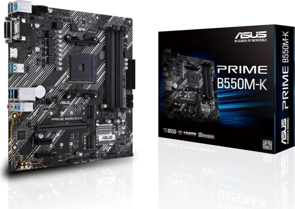 Prıme B550m-k Ddr4 4600 O.c /2133mhz Matx Am4-115763