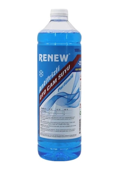 Renew Parfümlü Antifrizli Oto Cam Suyu -22 Derece 1 Lt Konsantre