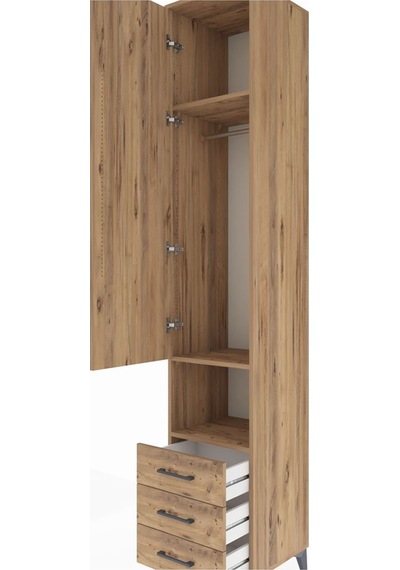 Hyperion Dolap 3 Raflı 3 Çekmeceli Tek Kapaklı 44x44x243 Çam-çam Atlas Çam Hyperion Dolap 3 Raflı 3 Çekmeceli Tek Kapaklı 44x44x243 Çam-çam Atlas Çam