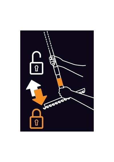 Fiskars Quikfit, 14 Dişli Tırmık, Alet Başlığı, Genişlik: 36 Cm,