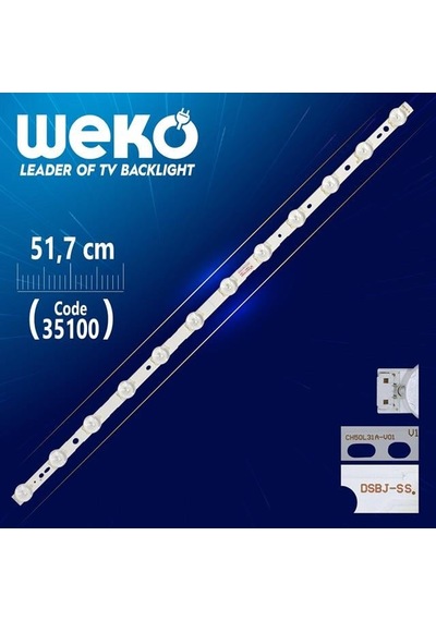 Ch50l31a-v01 - Dsbj-ss - 51.7 Cm 12 Ledli - Wk-849 Led Tv Bar