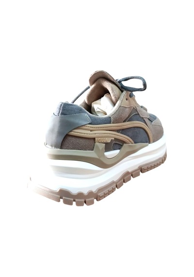 Guja 25k331-2 Kadın Süet Sneaker Spor Ayakkabı Camel Siyah