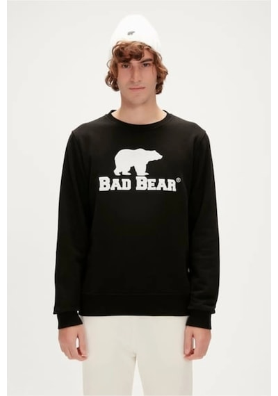 Bad Bear Logo Crewneck Erkek Sweat 22.02.12.007 Nıght Siyah