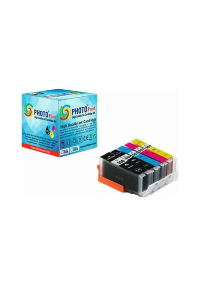 Photo Print Pixma MX920 Kartuş Set 5 Renk Takım Uyumlu Yüksek Kap