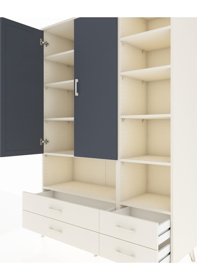 Hyperion Dolap 10 Raflı 4 Çekmeceli 2 Kapaklı 132x44x195 Aytaşı-antrasit/aytaşı Antrasıt/aytası Hyperion Dolap 10 Raflı 4 Çekmeceli 2 Kapaklı 132x44x195 Aytaşı-antrasit/aytaşı Antrasıt/aytası