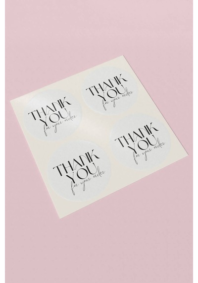 Thank You For Your Order Sticker 3x3cm St2188 Çok Renkli