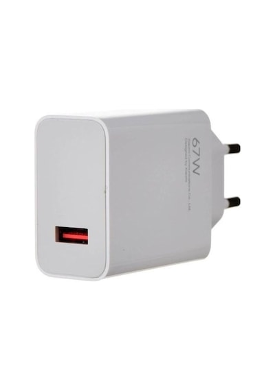 Okyanustech Mi Uyumlu 67 Watt Hızlı Turbo Şarj Seti Kafa + Kablo Şarj Aleti A Kalite Mdy-12