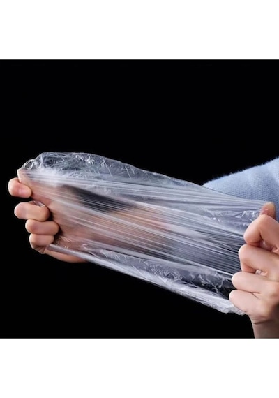100 Adet Tencere Bonesi Ve Tabak Bonesi Çok Amaçlı Kapak Gıda Bonesi Mutfak Bonesi Şeffaf Beyaz