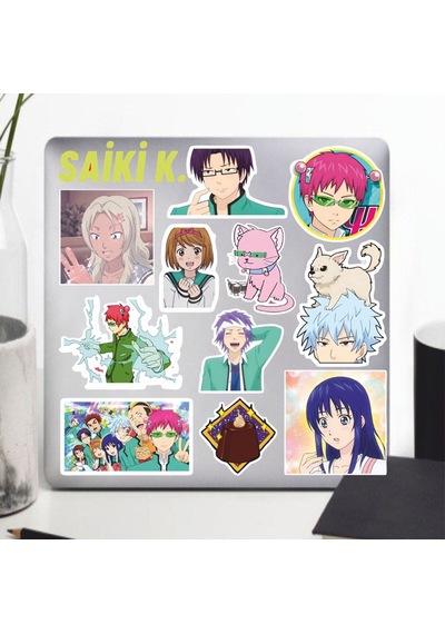 Saiki K. Sticker Seti Laptop Ajanda Pc Tablet Telefon Defter Etiket Bullet Journal Diğer