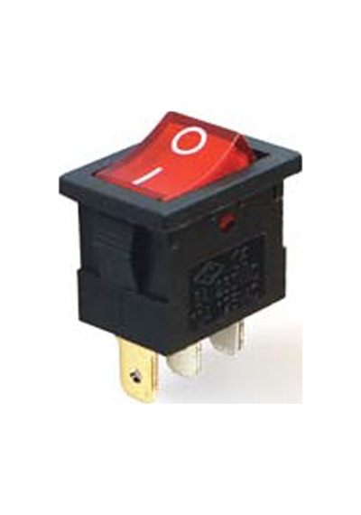 Mini Işıklı Anahtar On-off 3p