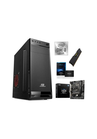 Power Boost Mid Tower i3-10100 8 GB DDR4 240 GB SSD Free Dos Masaüstü Bilgisayar Power Boost Mid Tower i3-10100 8 GB DDR4 240 GB SSD Free Dos Masaüstü Bilgisayar