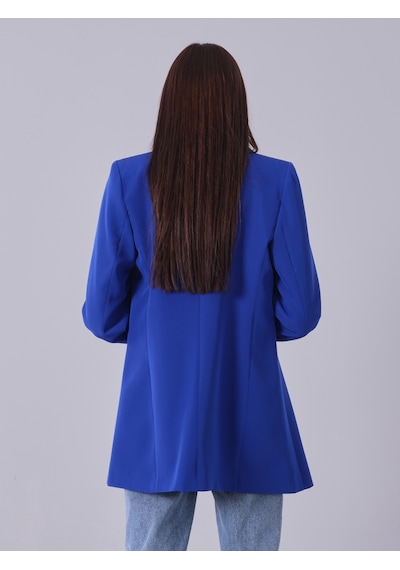 Feminist Saks Zebra Astar Detaylı Krep Blazer Ceket 01051201.26
