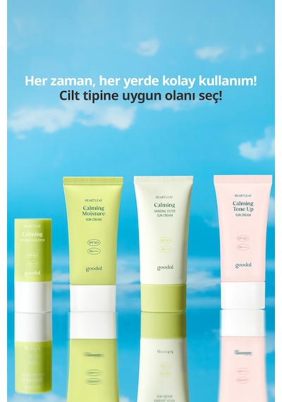 Sakin Görünüm Sunan Güneş Kremi Goodal Houttuynia Cordata Calming Moisture Sun Cream Spf50+ Pa++++