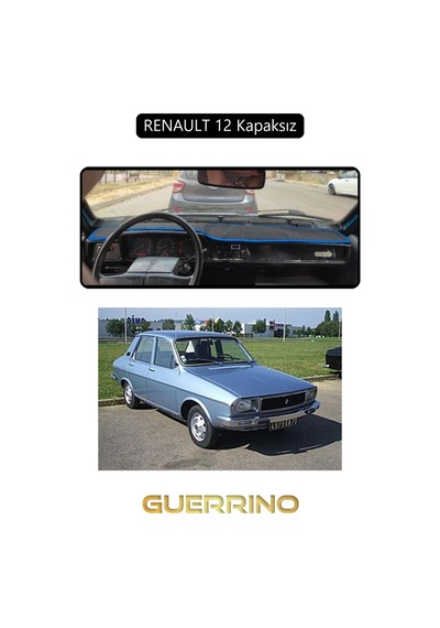 Renault 12 - Toros Kapaksıztorpido Koruma Halısı Siyah Kenar