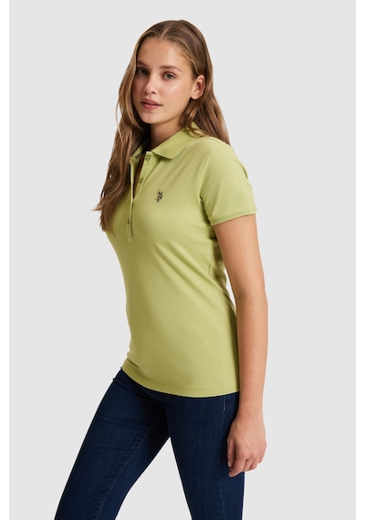 U.s. Polo Assn. Kadın Çağla Tişört Basic 50321818-vr016 Cagla
