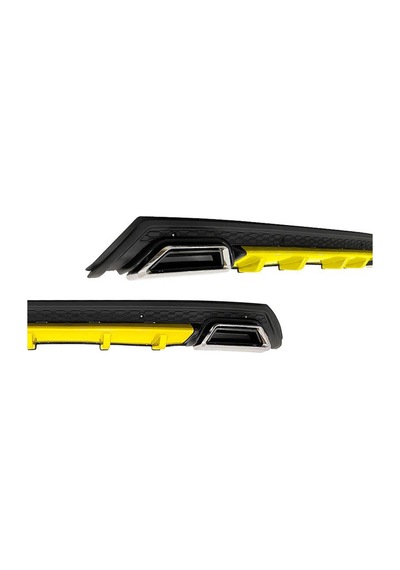 Universal Difüzör Elit Plus Y 2 Krom Egzos-sarı/mat Siyah Abs Pla