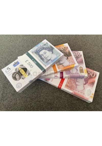400 ADET KARMA 5-10-20-50 STERLİN BANKNOT POUND PARA GEÇERSİZ