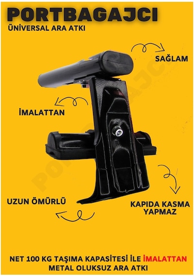 Üniversal Ara Atkı Oluksuz Tip Tavan Barı / Ara Atkı Çıta (204200630)
