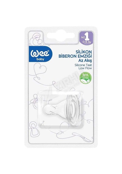 Wee Baby Silikon Biberon Emziği Az Akış No 1