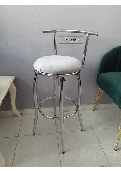 Sırtlı Dekoratif Bar Tabure Karışık Renk
