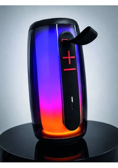 Kablosuz Bluetooth Hoparlör Rgb Ambiyans Işıklı Usb Ve Tf Kart Destekli