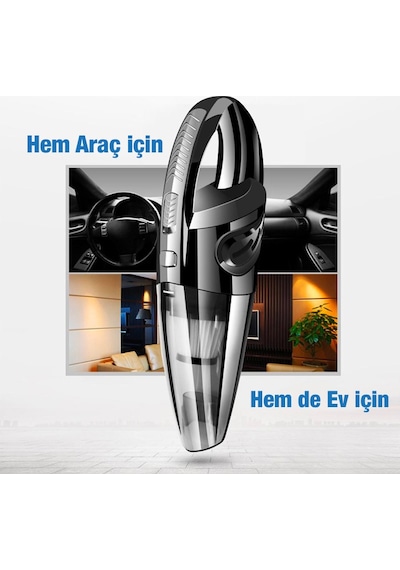 Enraco R-6053 Kablosuz Güçlü El Araç Ev Süpürgesi 120w Yüksek Güç İle Temizlik