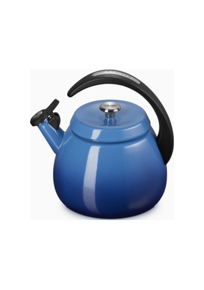 Le Creuset Su Isıtıcısı Çanı 2,1 L, Emaye Karbon Çelik, Şık Ve Dayanıklı Su Isıtıcılar Mavi 6