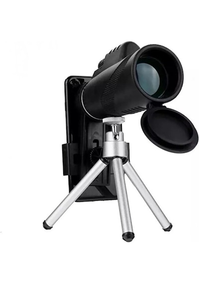 8000mt El Dürbünü Ultra Zoom 8x42 - Tripotlu Telefon Tutacaklı Video Kayıt Için Uzun Mesafe Dürbünü Siyah